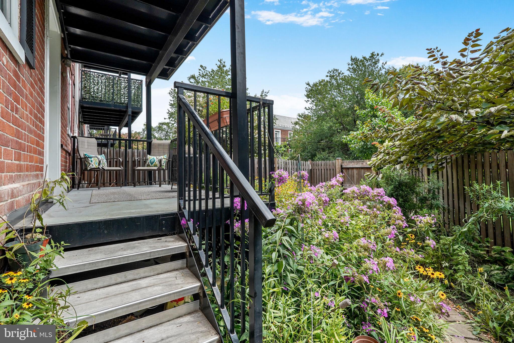 3050 South Buchanan Street, Unit A2 Arlington, VA 22206 - Photo 12 of 32 Balcony stairs to courtyard.