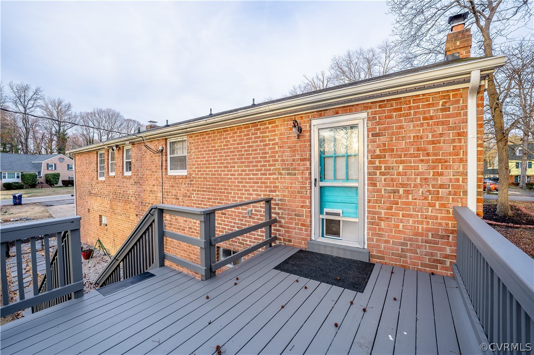 224 Goodward Road North Chesterfield, VA 23236 - Photo 28 of 35 Deck Entrance to Kitchen