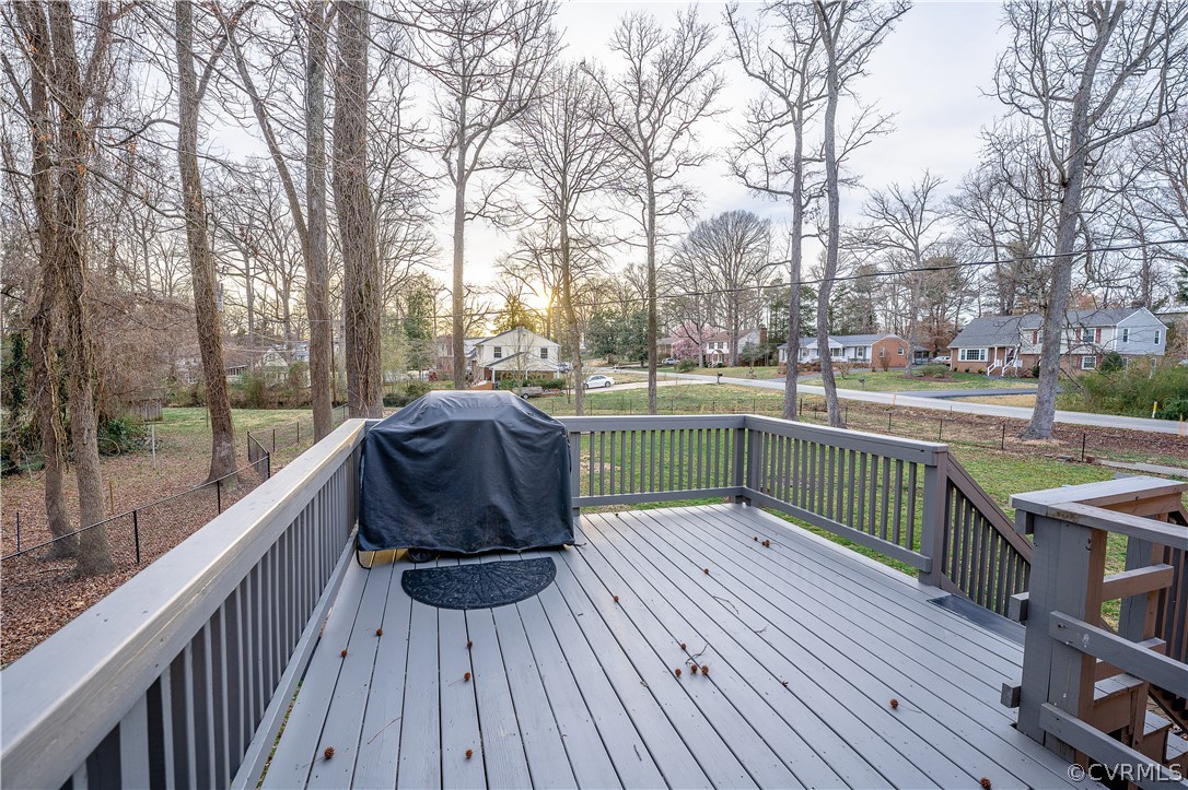 224 Goodward Road North Chesterfield, VA 23236 - Photo 29 of 35 Deck to Back Yard View