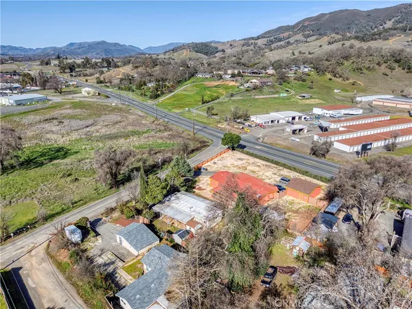 a view of a city with an ocean