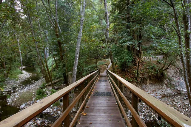 a view of a big house with a big yard and large trees