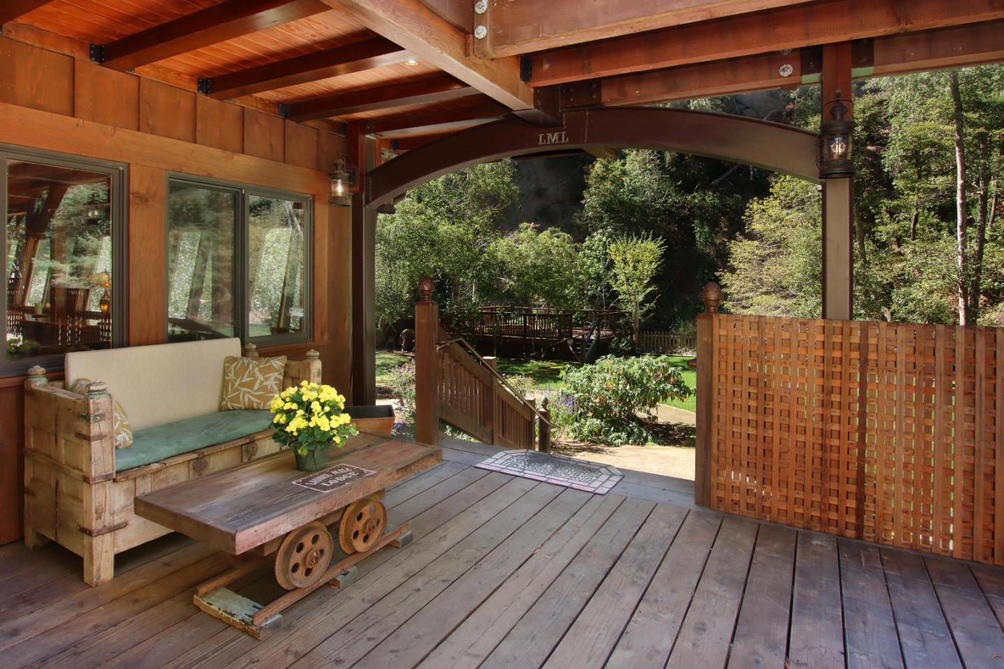 16770 Redwood Lodge Road Los Gatos, CA 95033 - Photo 66 of 122 a outdoor living space with furniture and garden view