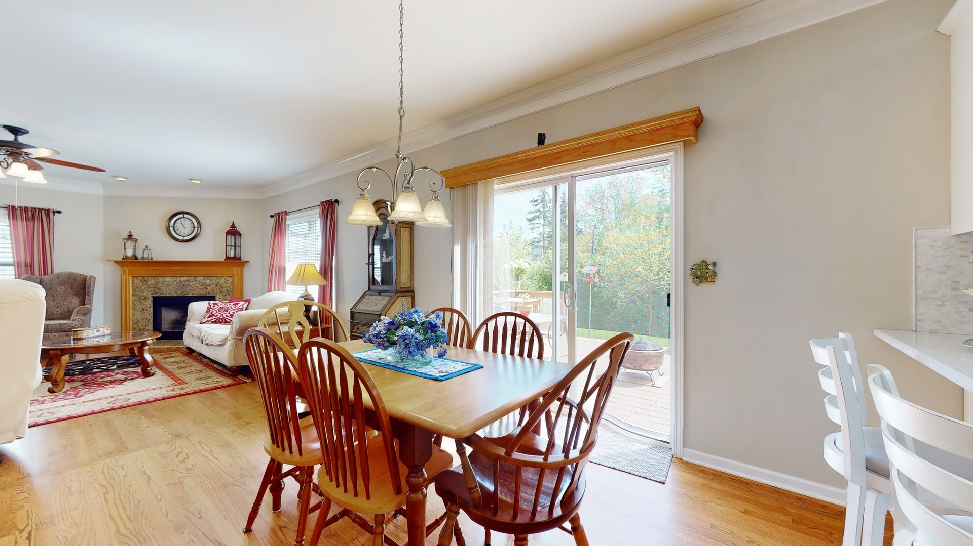 787 Laurel Lane Cary, IL 60013 - Photo 16 of 37 a view of a dining room with furniture window and wooden floor