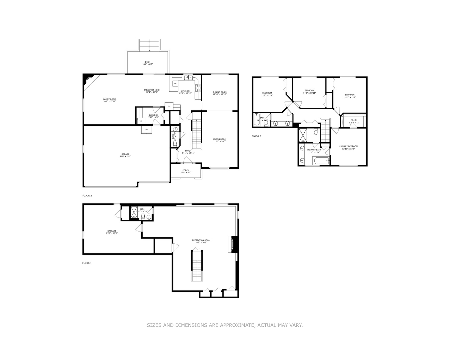 787 Laurel Lane Cary, IL 60013 - Photo 37 of 37 a picture of floor plan