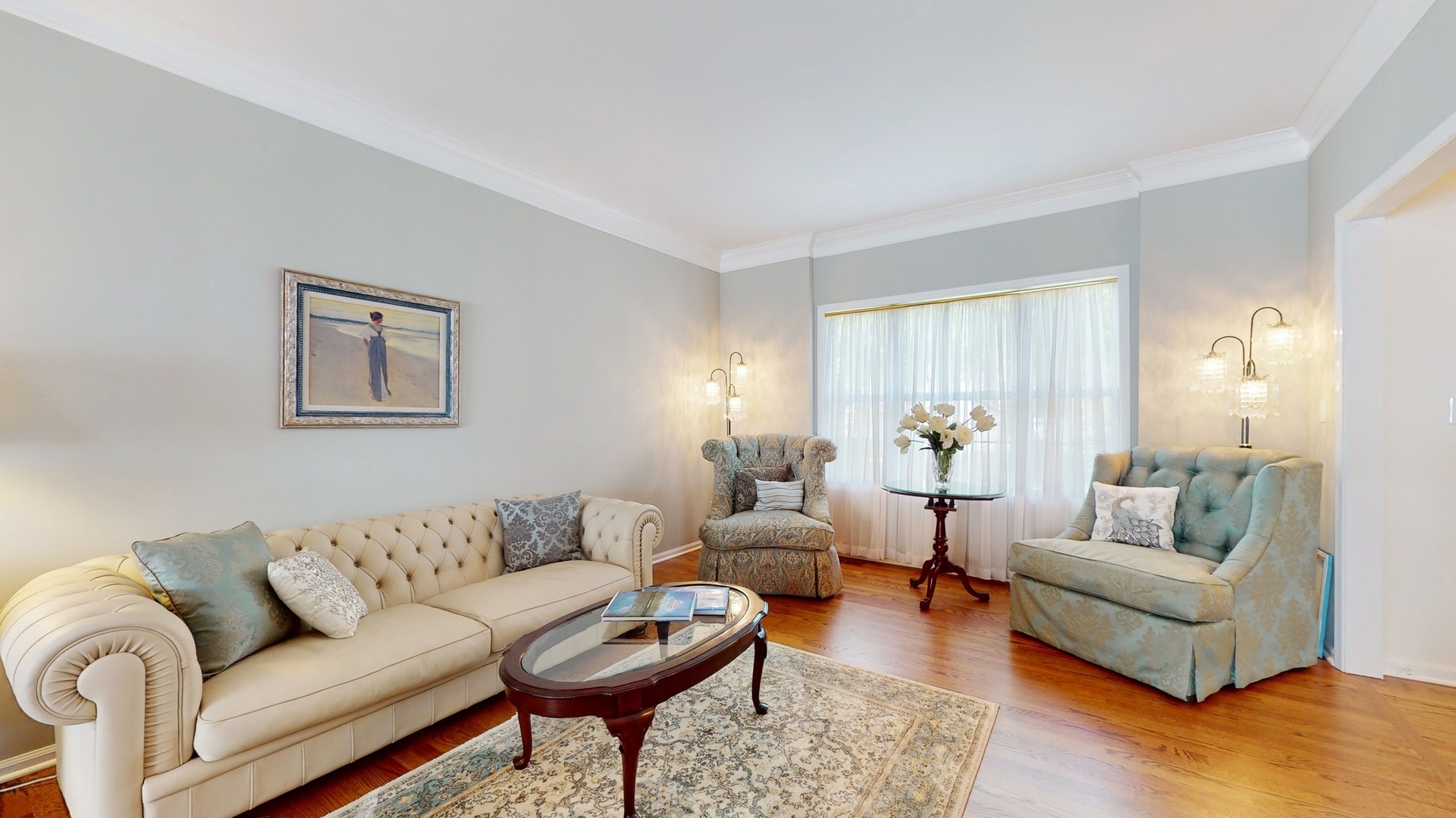 787 Laurel Lane Cary, IL 60013 - Photo 6 of 37 a living room with furniture and a wooden floor