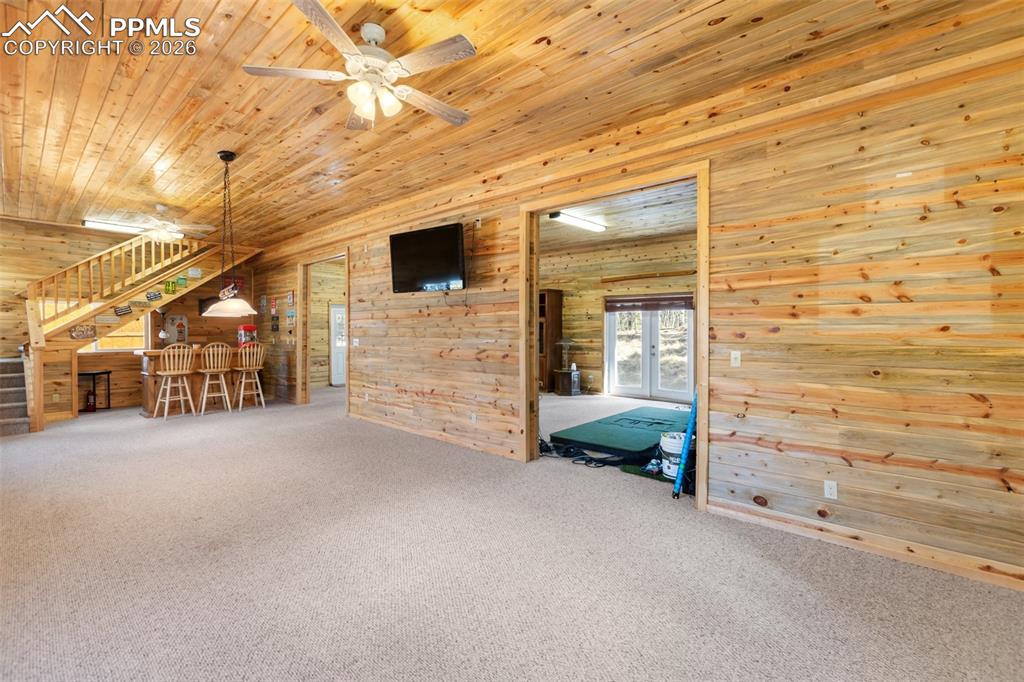 351 Porphry Road Florissant, CO 80816 - Photo 30 of 43 Game room and dry bar