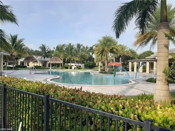 a view of outdoor space with seating area