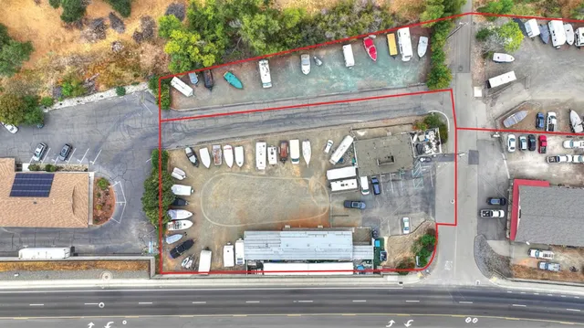 a front view of a retail shop