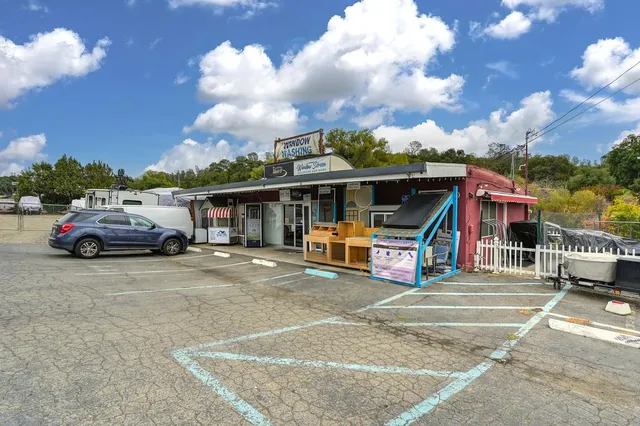 a view of a house with a patio