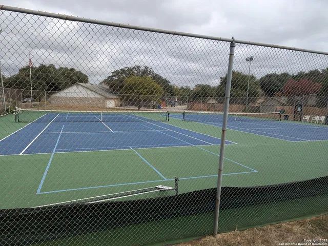 a tennis court view