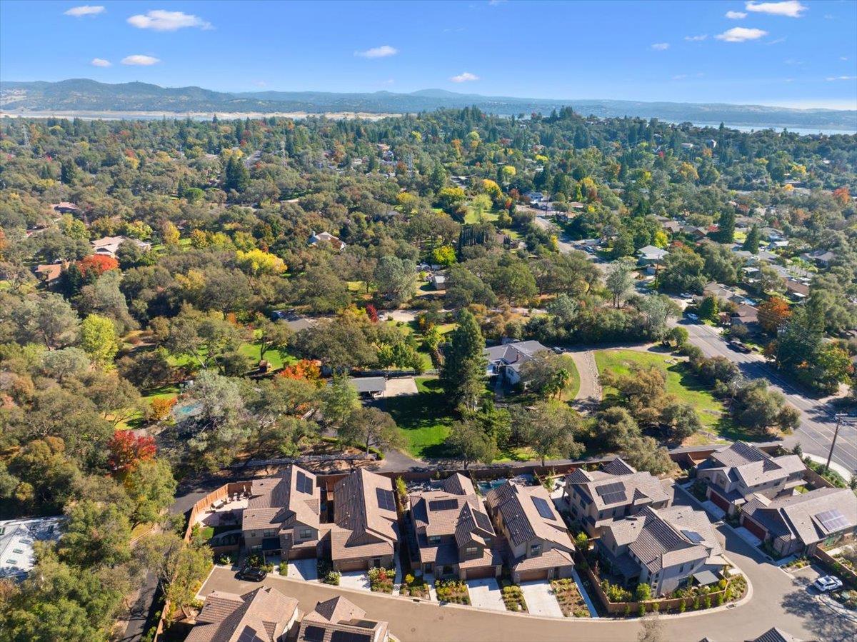 8465 Serene View Road Granite Bay, CA 95746 - Photo 68 of 70 an aerial view of residential houses with outdoor space and trees
