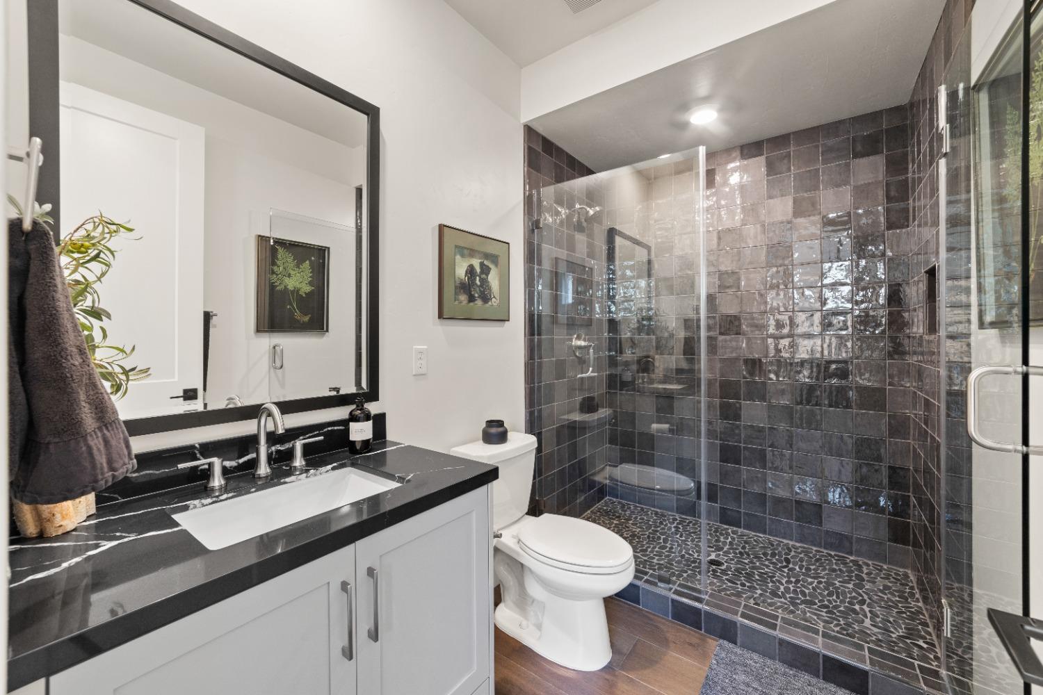 8465 Serene View Road Granite Bay, CA 95746 - Photo 8 of 70 a bathroom with a sink a toilet and shower