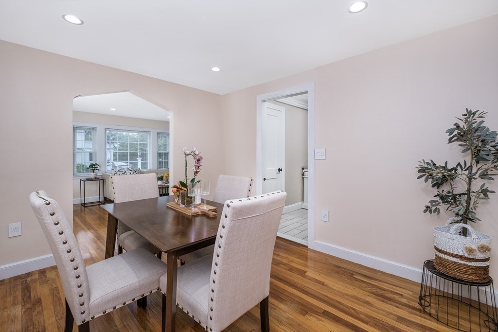 32 Tufts Road Winchester, MA 01890 - Photo 7 of 24 a view of a dining room with furniture window and wooden floor
