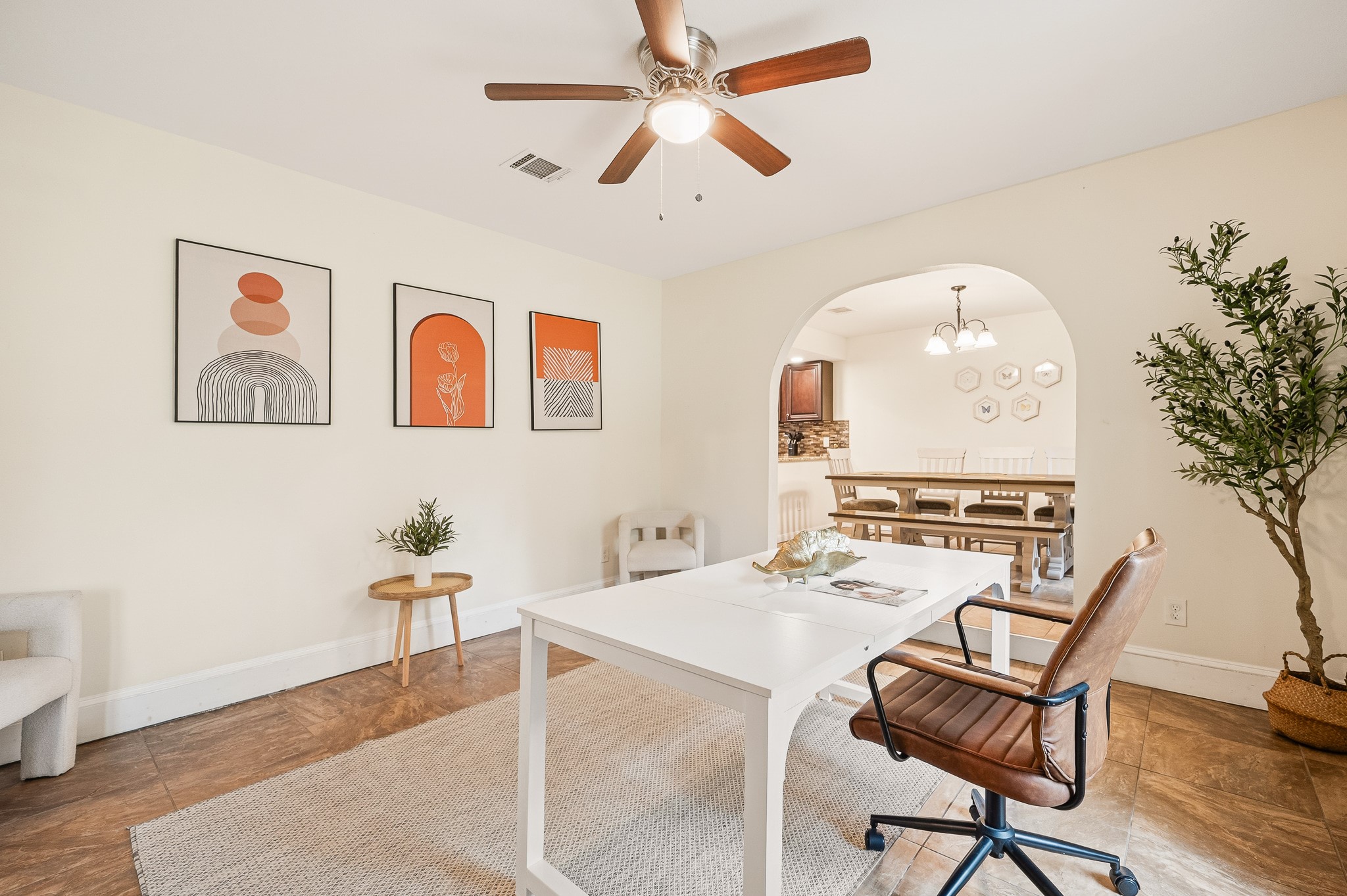 16811 Waycreek Road Houston, TX 77068 - Photo 23 of 50 a view of a dining room with furniture and chandelier