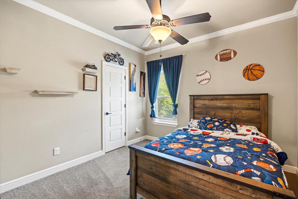 3868 Legend Trail Granbury, TX 76049 - Photo 28 of 39 This is the 3rd secondary bedroom with a spacious walk in closet. All secondary bedrooms are located on the same side of the home.