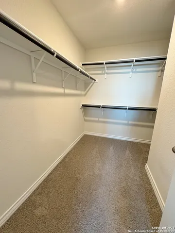 a close view of closet
