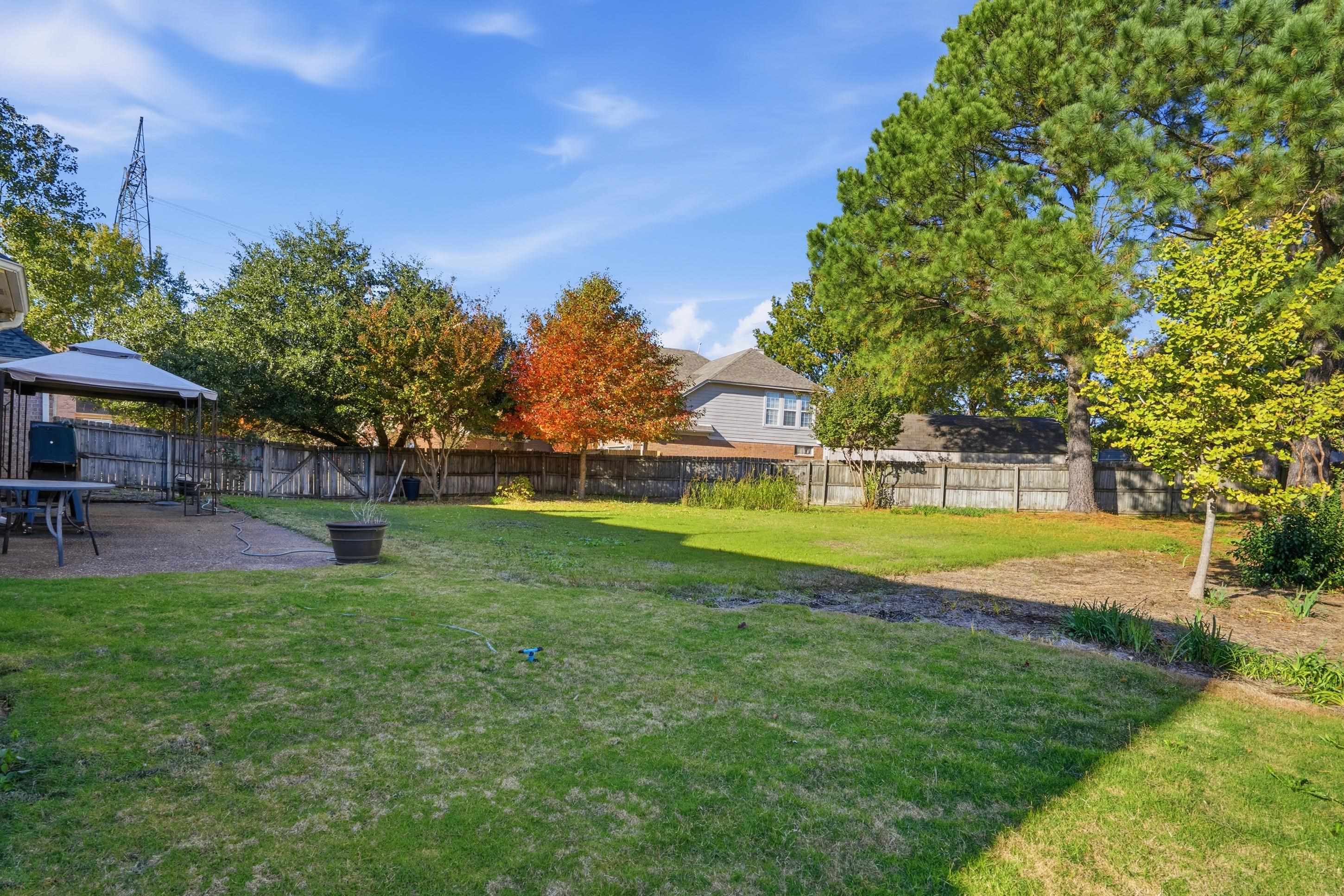 8570 May Orchard Lane Cordova, TN 38018 - Photo 33 of 35 Fenced backyard featuring a patio area and a gazebo