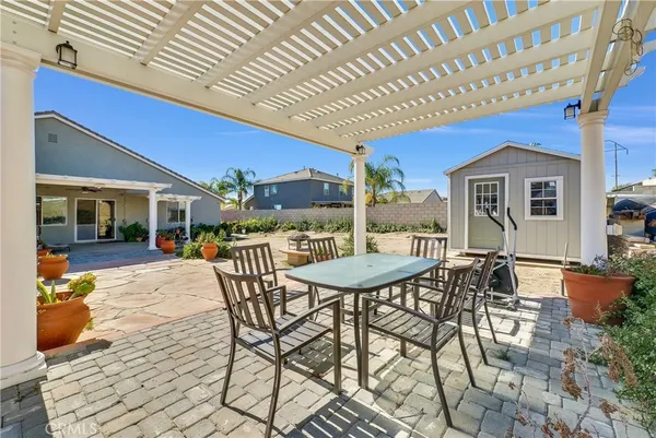 a buildings view with a garden space