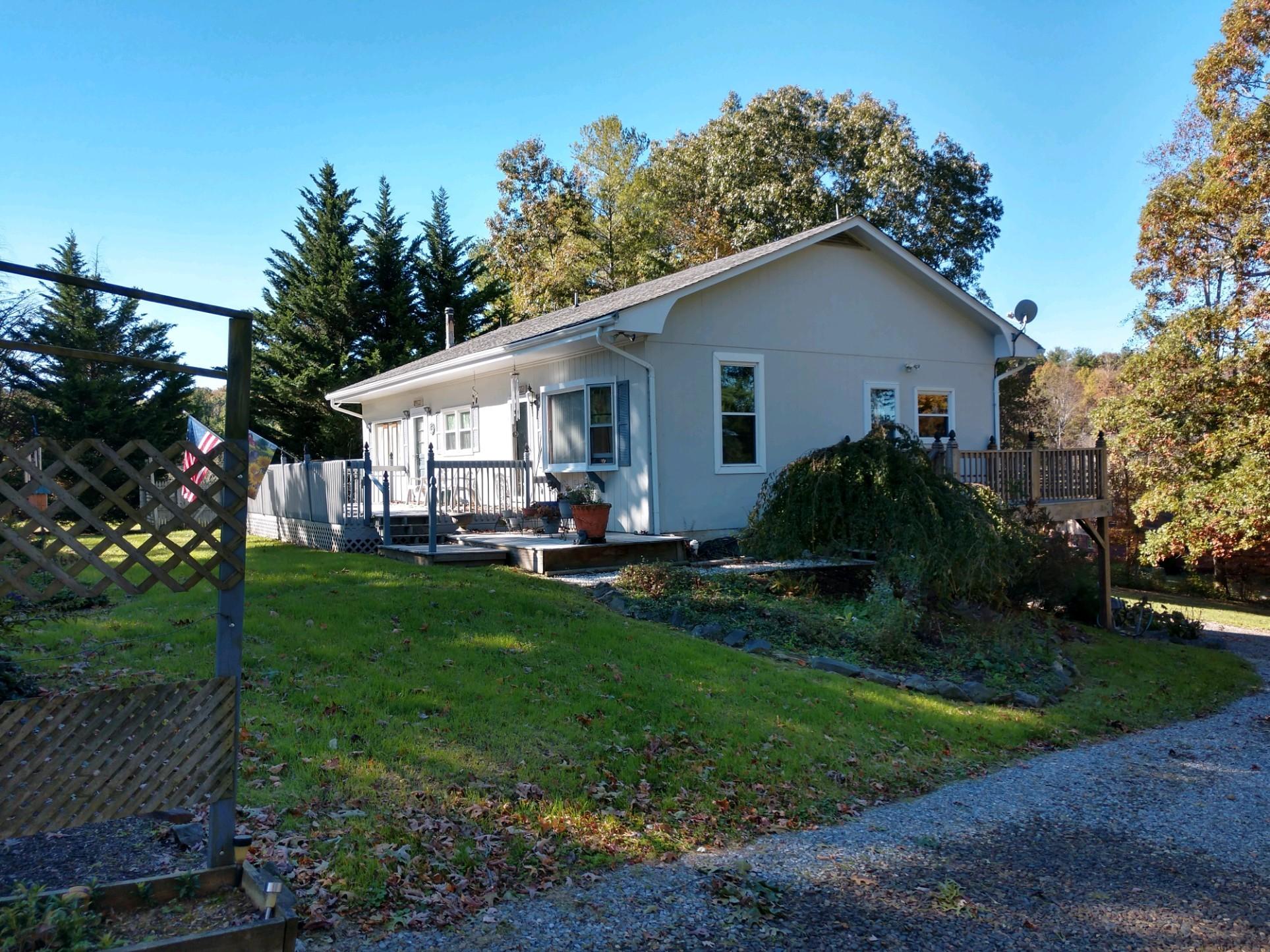 152 Oak View Lane Northeast Riner, VA 24149 - Photo 2 of 39 a view of a house with backyard and garden