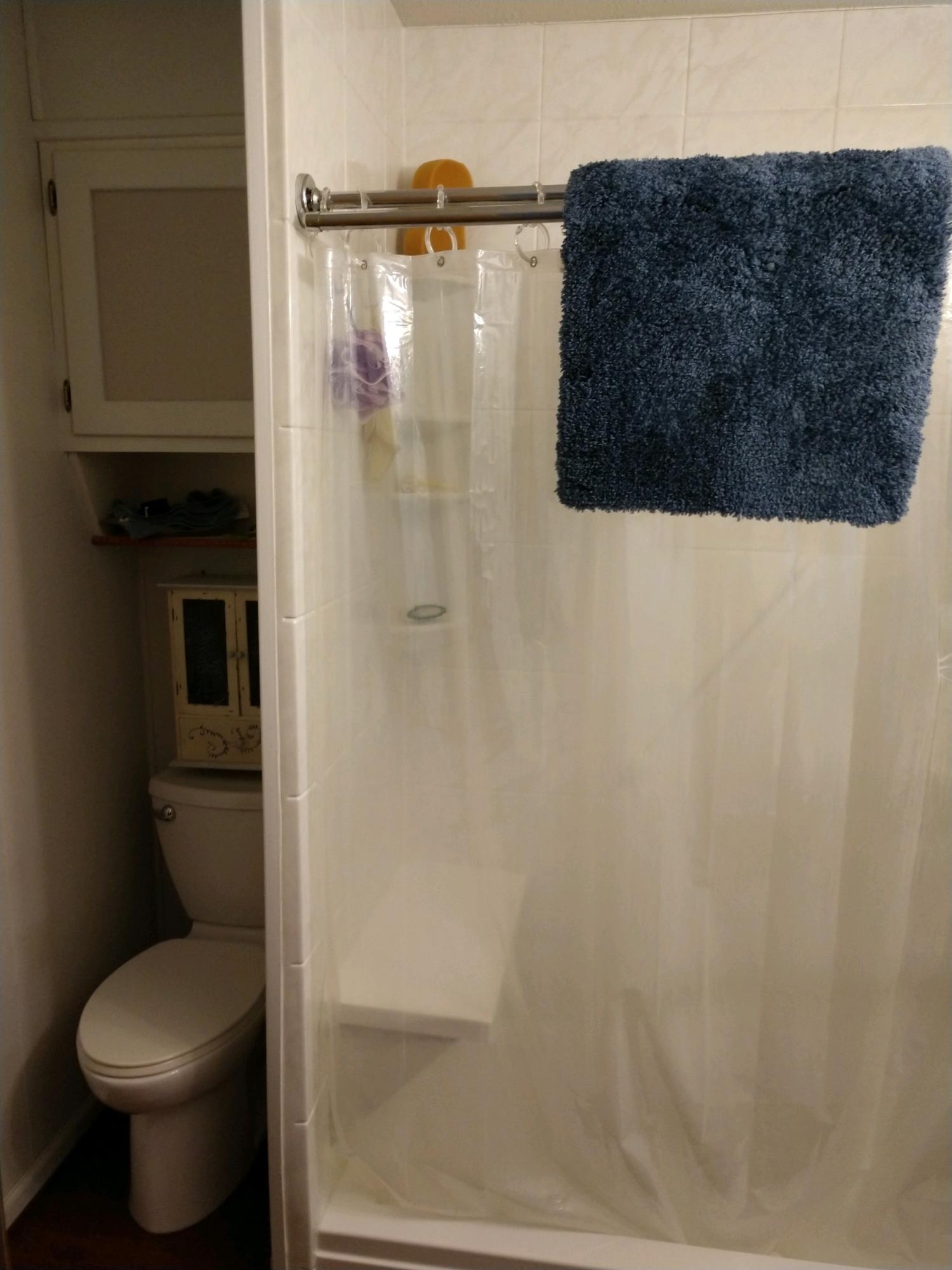 152 Oak View Lane Northeast Riner, VA 24149 - Photo 26 of 39 a bathroom with a toilet and a shower