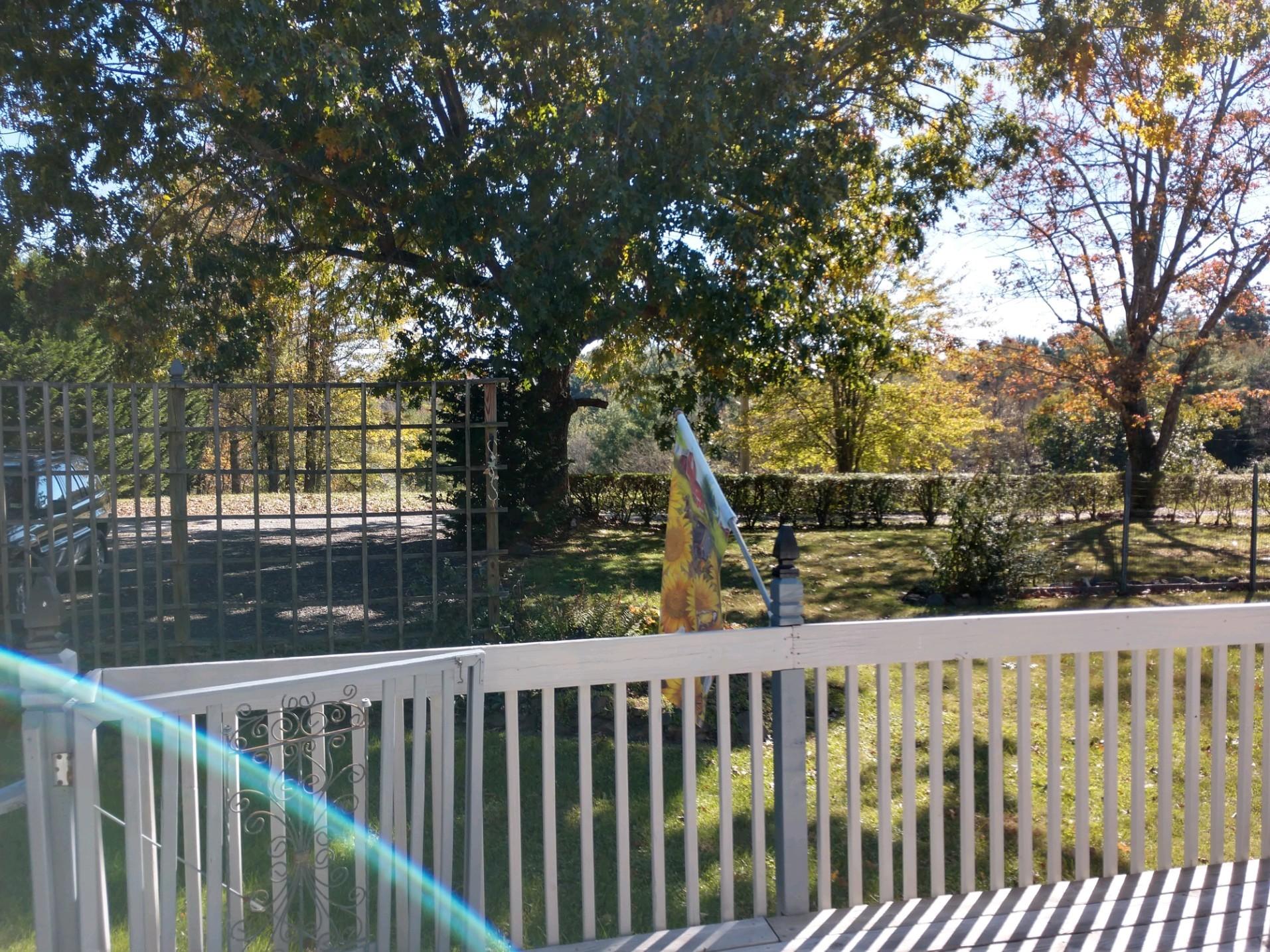 152 Oak View Lane Northeast Riner, VA 24149 - Photo 30 of 39 a view of a roof deck with wooden fence and floor