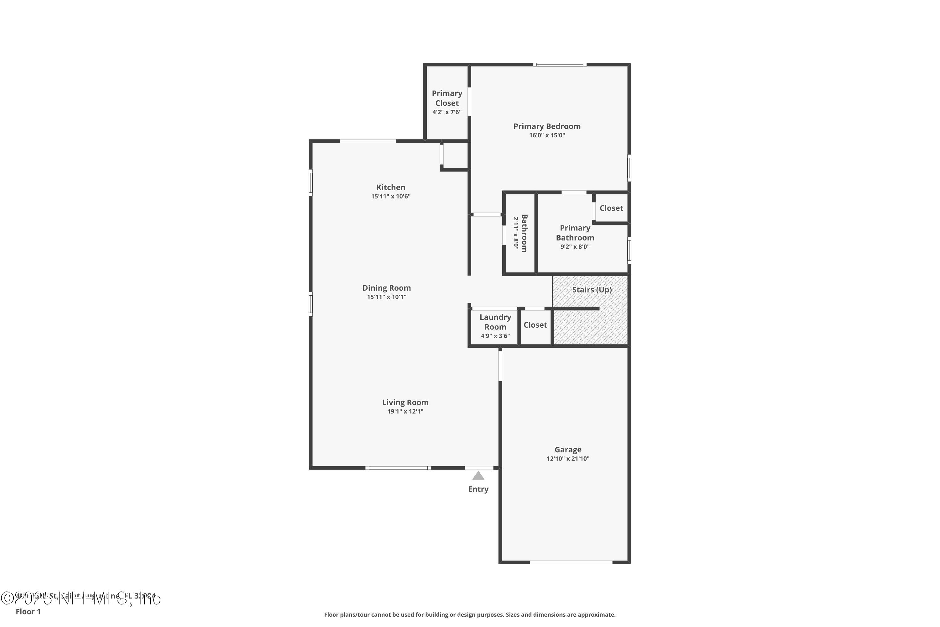 409 Fifteenth Street St. Augustine, FL 32084 - Photo 44 of 45 Floor Plan First Floor