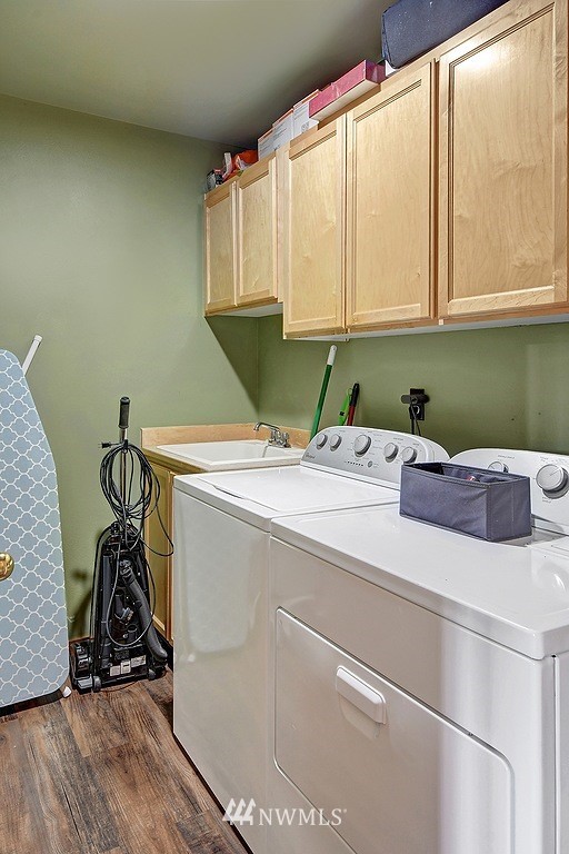 15921 179th Avenue Southeast Monroe, WA 98272 - Photo 12 of 27 a room with a washing machine and cabinets
