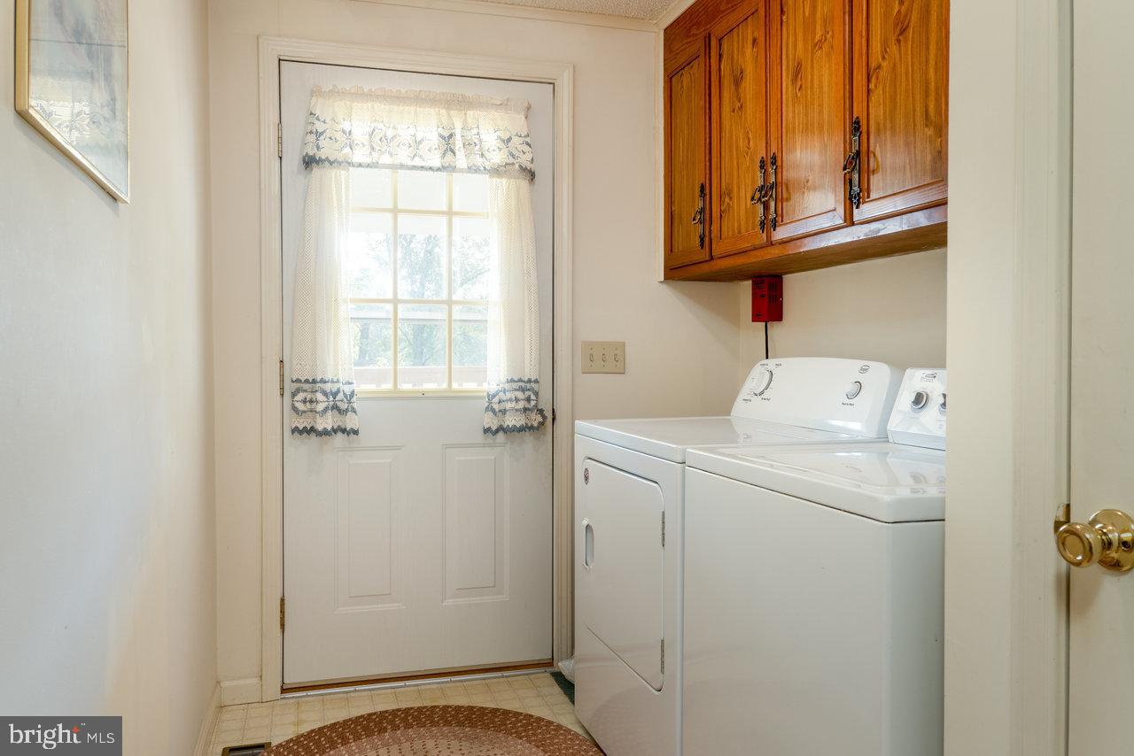1529 Goodrich Road Stanley, VA 22851 - Photo 29 of 42 a view of storage and utility room with washer and dryer