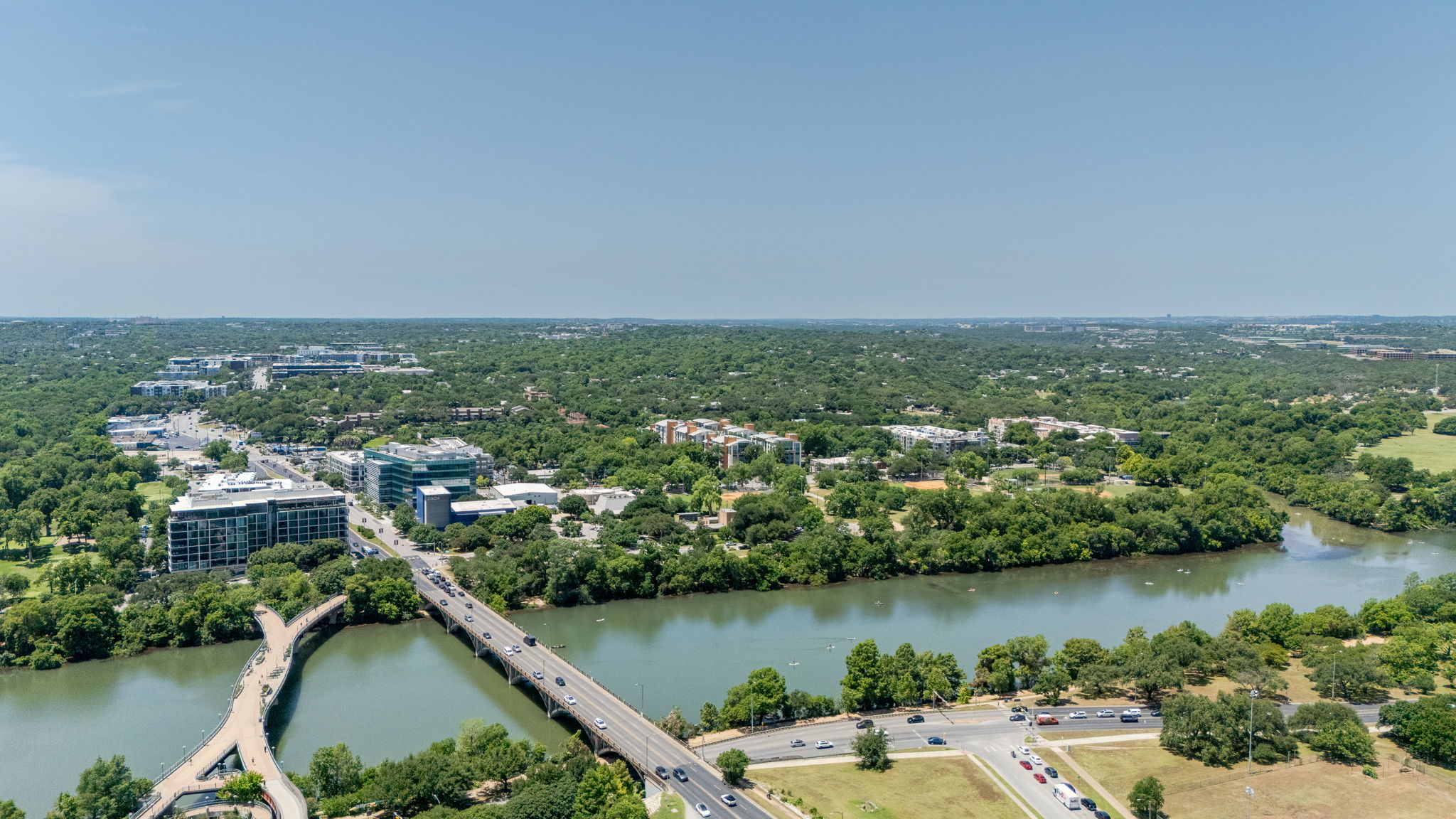 1600 Barton Springs Road, Unit 4602 Austin, TX 78704 - Photo 36 of 39 Aerial view of a nearby body of water