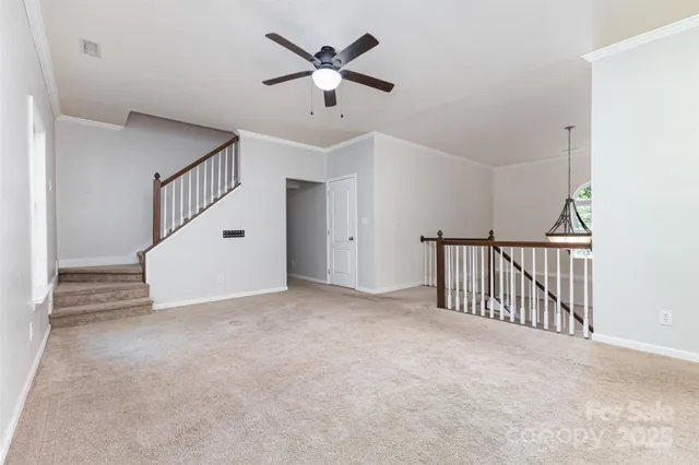 en view interior of a house with stairs and stairs