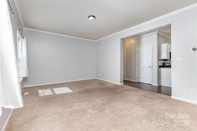 a view of an empty room