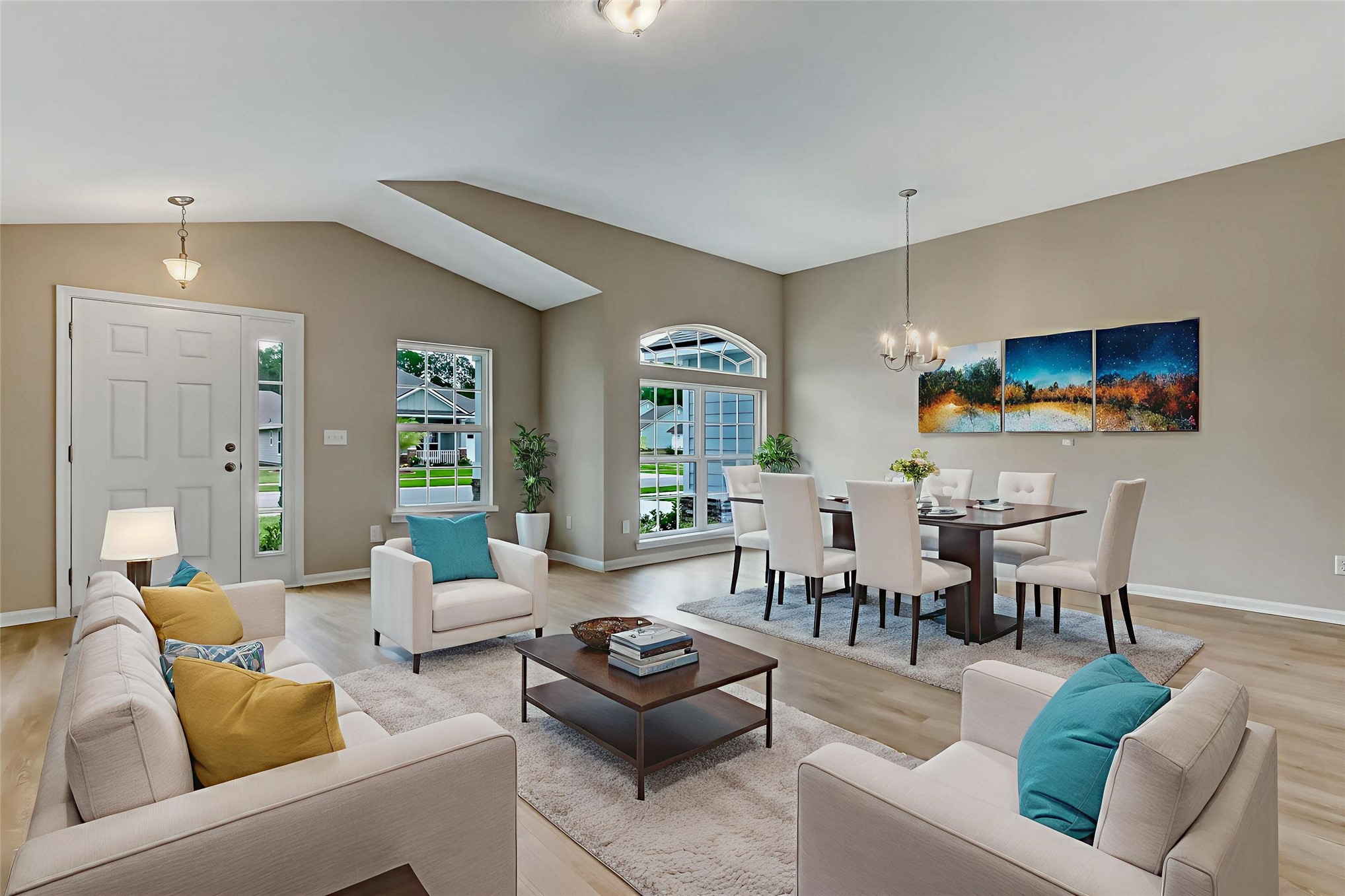 96735 Quartz Lane Yulee, FL 32097 - Photo 5 of 61 Virtual staged LR-front entrance