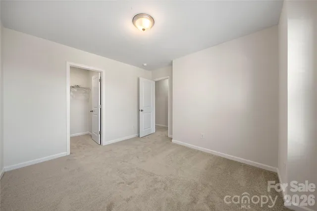 an empty room with an entryway