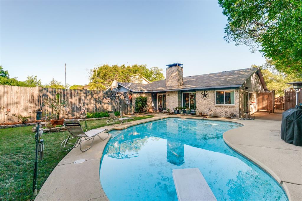 44 Merrie Circle Richardson, TX 75081 - Photo 25 of 30 a view of a house with pool