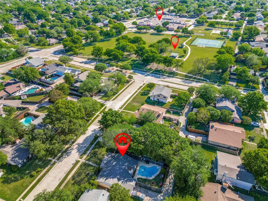 44 Merrie Circle Richardson, TX 75081 - Photo 28 of 30 an aerial view of residential houses with outdoor space and street view