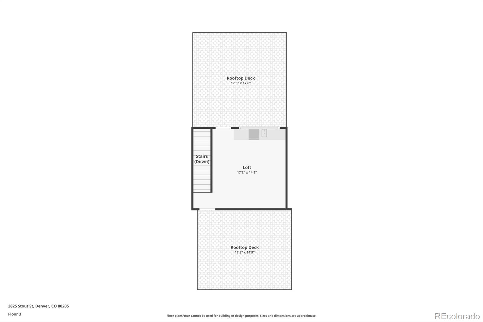 2825 Stout Street Denver, CO 80205 - Photo 42 of 42 a picture of a floor plan
