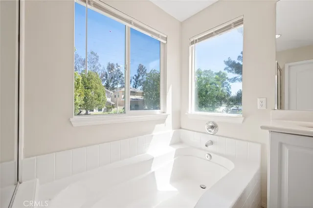 a view of backyard with green space