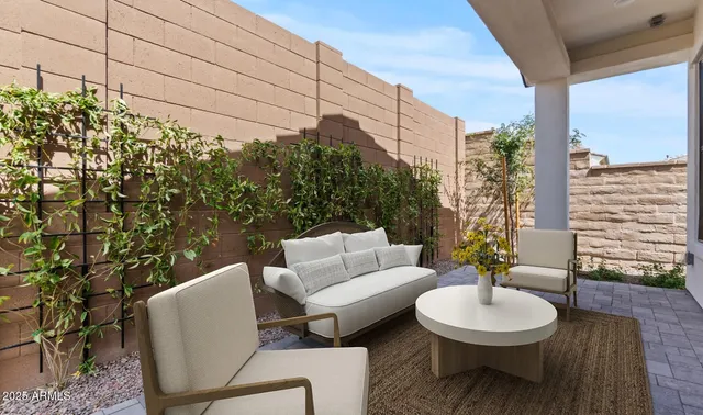 a view of small space with wooden floor