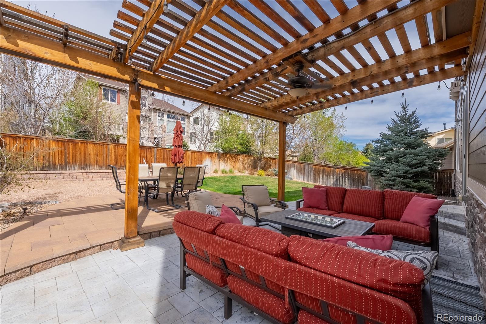 10960 Glengate Circle Highlands Ranch, CO 80130 - Photo 39 of 50 a outdoor living space with patio furniture and a patio