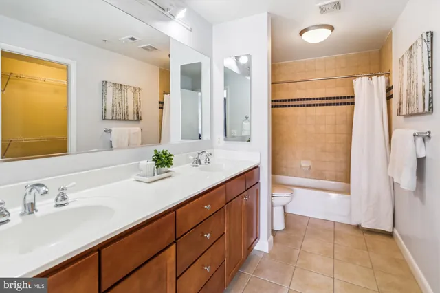 a large room with a large window