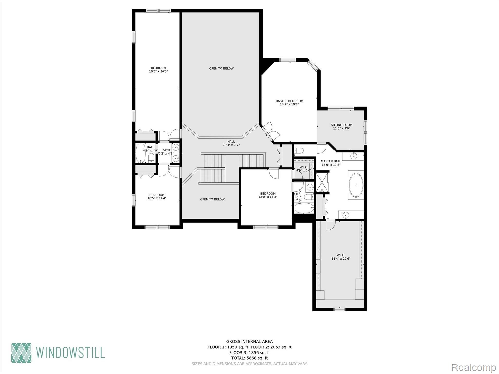 2350 Granger Road Oxford, MI 48371 - Photo 82 of 85 Main house- Upper Level Floor Plan