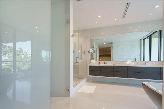 a view of a lake with houses