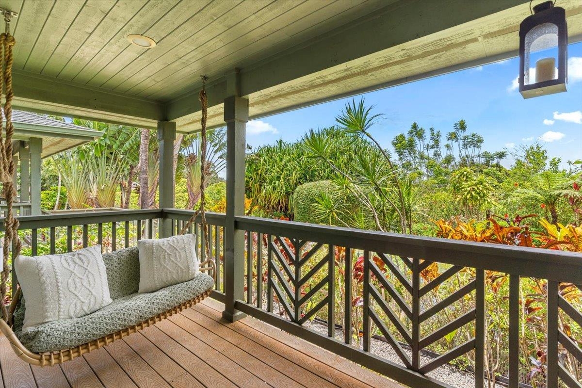 60 Koolau Road Haiku, HI 96708 - Photo 21 of 47 a balcony with wooden floor