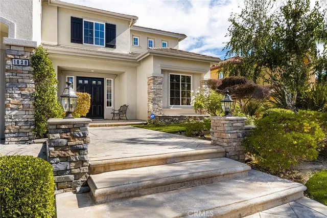 a front view of a house