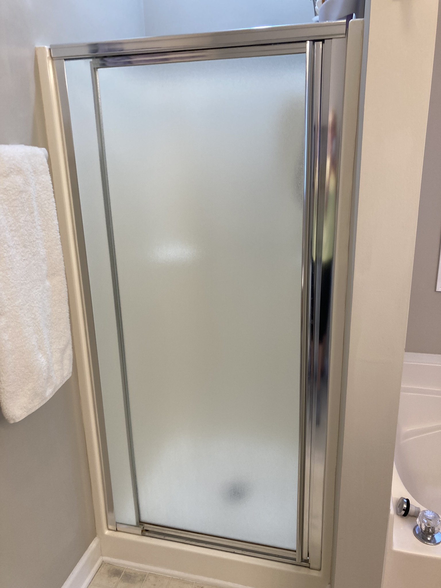 1225 Meeks Cemetery Road Burns, TN 37029 - Photo 37 of 66 a bathroom with a glass shower door