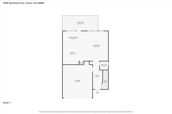 $349,900 | 1009 Glenhaven Drive, Evans, GA 30809