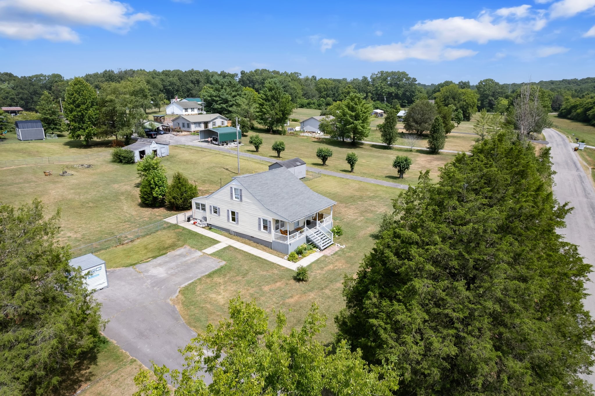 4711 Ollie Chunn Road Spring Hill, TN 37174 - Photo 54 of 64 an aerial view of a house with outdoor space