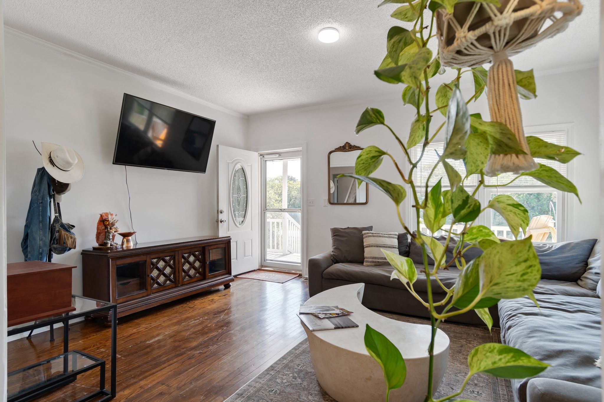 4711 Ollie Chunn Road Spring Hill, TN 37174 - Photo 10 of 64 a living room with furniture potted plant and a flat screen tv