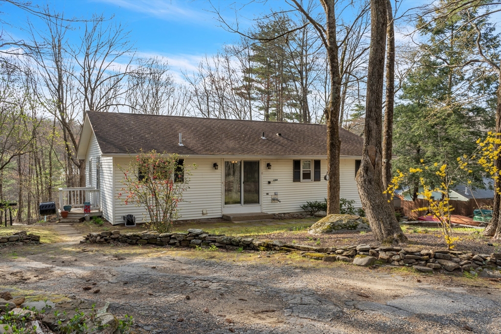 a front view of a house