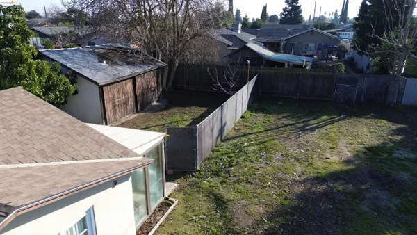 a backyard of a house
